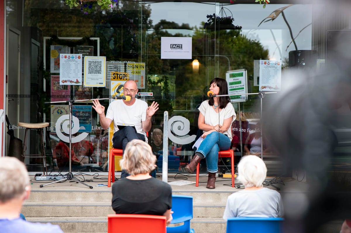 Christopher von Roy at Vaccine Information Event in Golden Bay