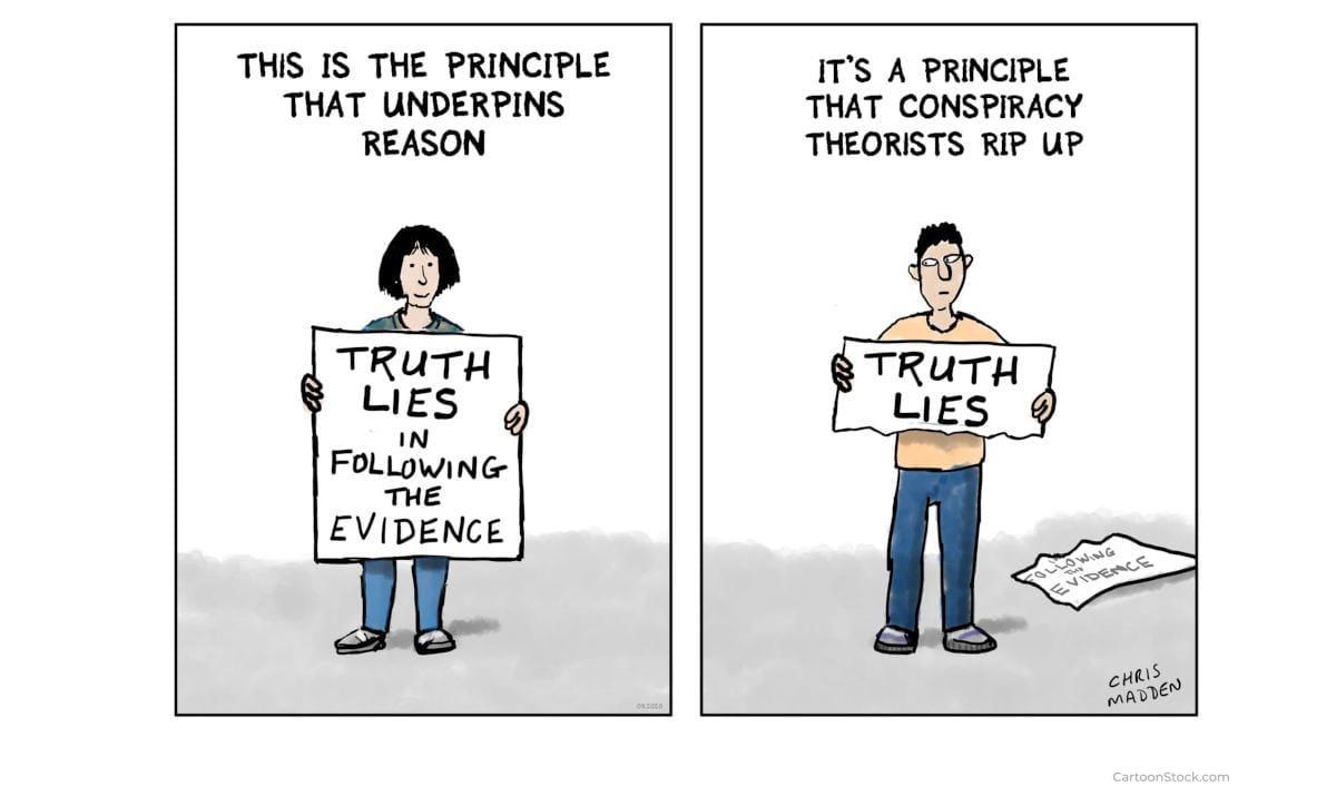 Truth Lies in Following the Evidence => Truth Lies