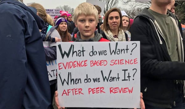 What do we want? Evidence based science. When do we want it? After peer review.
